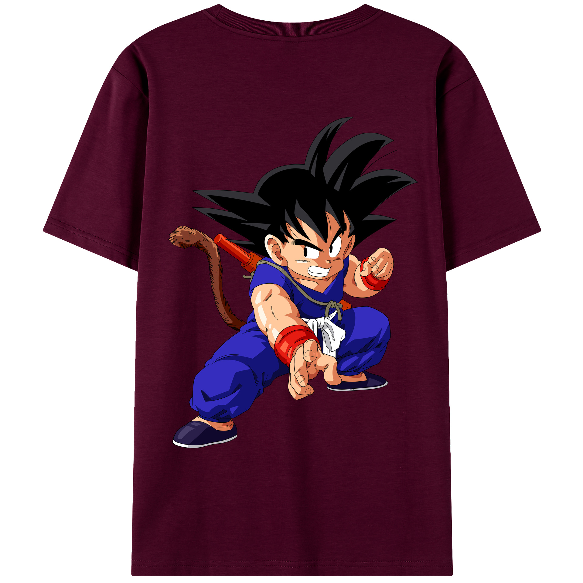 （画像用） ドラゴンボール 孫悟空（そん ごくう）Son Goku カカロット DRAGON BALL Kakarotto レディース半袖Tシャツ(バックプリント)